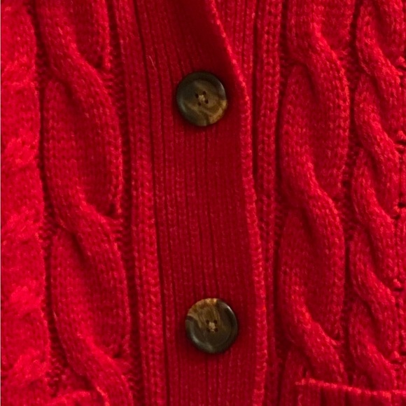 Beautiful red, cardigan from St. John’s Bay. Perfect for the Holidays! - Picture 4 of 4